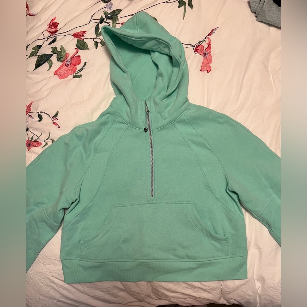 Lululemon oversize scuba half zip - wild mint